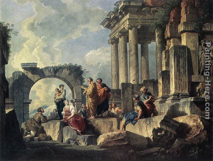 Giovanni Paolo Pannini Capriccio of Classical Ruins